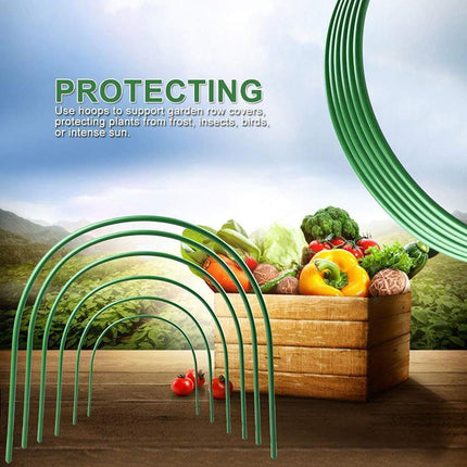 6x Greenhouse Plant Hoop Grow Garden Tunnel Hoop Support Hoops for Garden Stakes - Aimall