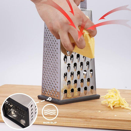 Stainless Steel 4 Sided Kitchen Shredder Multi Purpose Grater Peeler Tool