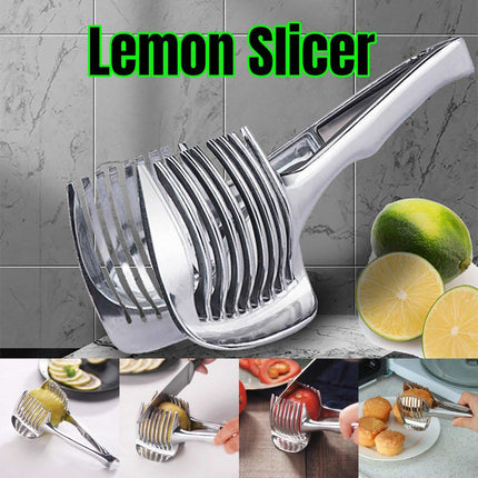 Multifunctional Lemon Tomato Fruit Slicer Cutter Tool with Handle for Household