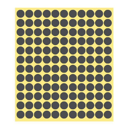 8/13/25/50mm Colour Sticker Dots Adhesive Round Labels Circular Scrapbooking Grey - Aimall