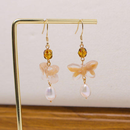 Butterfly Czech Bead Earrings Fashion Jewellery Women Elegant Trendy Gift