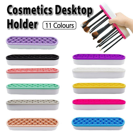 Silicone Makeup Organizer Cosmetic Storage Box Lipstick Brush Holder Desktop Box