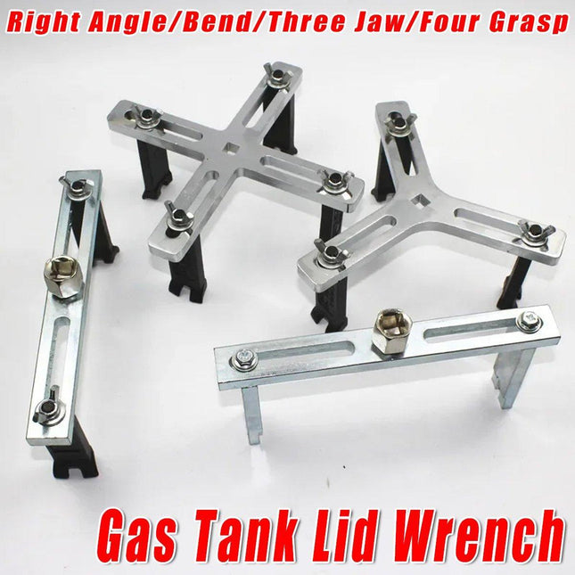 Adjustable Universal Fuel Tank Cover Removal Tool 3 Claws Gasoline Pump Wrench