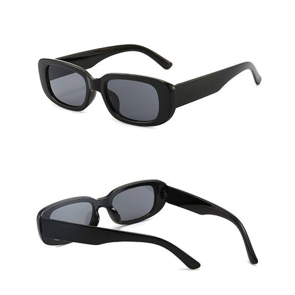 Unisex Fashion Small Frame Sunglasses Colorful Rectangle Glasses Shades Goggles - Aimall