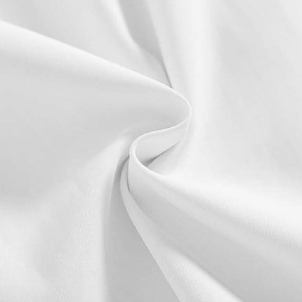 White Girls Peter Pan Collar Long Sleeve School Shirt with two button Adjustable Cuff - Aimall