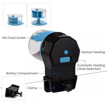 Intelligent Automatic Fish Feeder for Aquarium Large Capacity Timing Feeder