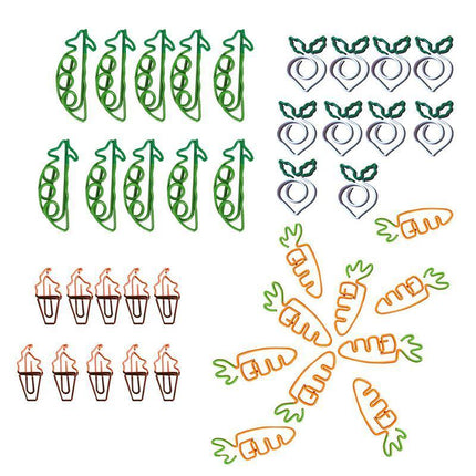 10x Colorful fruit Note Shape Paper Clips Bookmark Binder Office School Supplies - Aimall