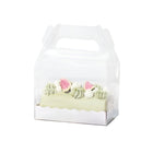 25pcs Transparent Portable Baking Box for Lasagna Mousse Cake Western Point Food