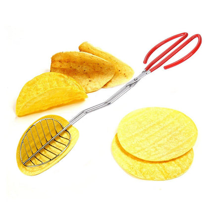 Stainless Steel Taco Clip Tortilla Pancake Deep Fried Chips Cooking Kitchen Tool