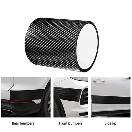 10CM*5M Carbon Fiber Car Sticker Door Sill Scuff Anti-Scratch Tape Protector Kit - Aimall