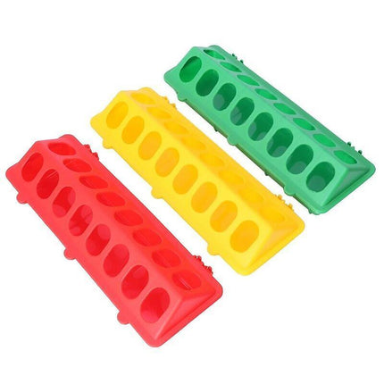 30cm Feeder Storage Trough Quail Drinker Plastic Wild Stable Chick Birds Pigeons - Aimall