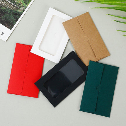 100pcs Without Card 10x6cm Envelopes Window Envelopes Mini Postcard Gift Card