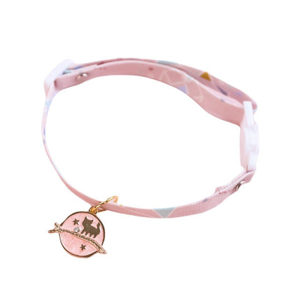 Adjustable Pet Collar with Buckle and Bell for Kitten and Dog Wearable Accessory