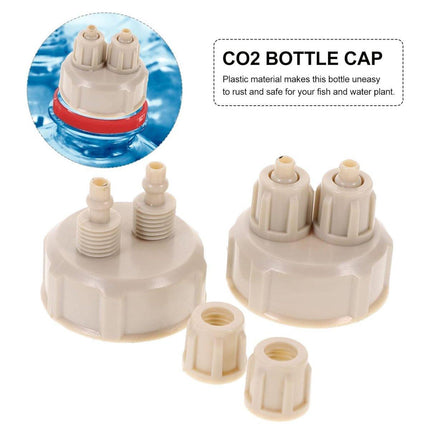 10pcs Aquarium CO2 Generator Bottle Cap Fish Tank DIY Air Diffuser Valve Guage