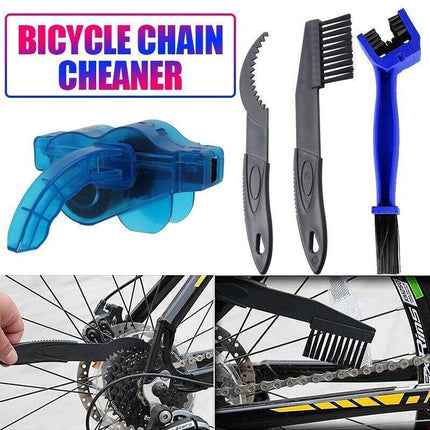 Bicycle Chain Cleaner Bike Wash Tool Cycling Scrubber Wheel Cleaning Brushes - Aimall