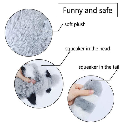Pet Toy Squeaky Animal Soft Plush Dog Chew Sloth Series 45 cm Pet Dental Health - Aimall