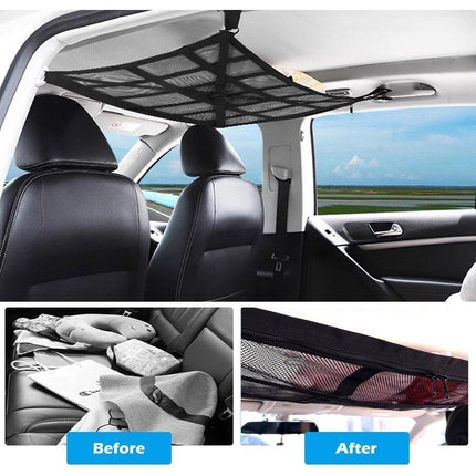 Large Capacity Ceiling Hanging Roof Net In Car Storage Bag for Travel Essentials