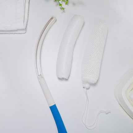 Long Handle Bath Brush Sponge Back Scrubber for Shower Adult Body Cleaning Tool