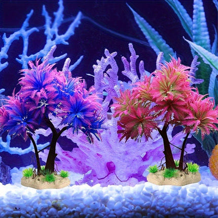 Fish Tank Decoration Artificial Water Grass Ornament Plastic Aquarium Bonsai