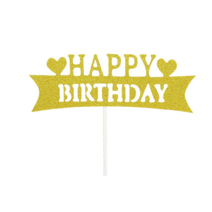 Happy Birthday Cake Topper Colour Printed Acrylic Party Decorations Au Stock - Aimall
