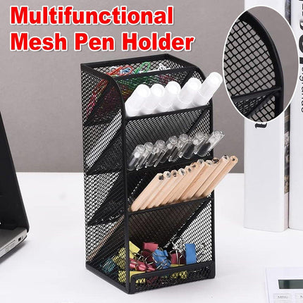 Multifunctional Slanting Pen Holder Desk Organiser Pen Holder Stationery Storage