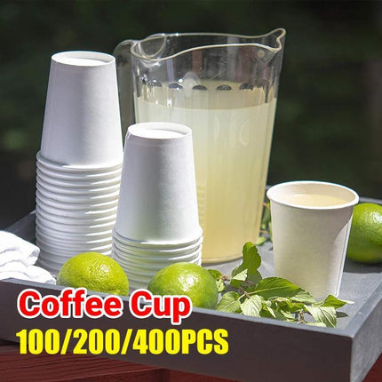 Disposable Coffee Cups Takeaway Paper Single Wall Take Away Bulk 8oz - Aimall