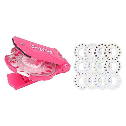 Diamond Hair Sparkle Stapler Machine Tools Kit Gems for Shirt Decor Girls - Aimall