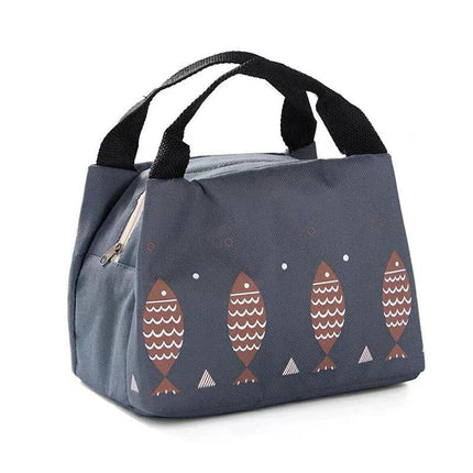 Portable Insulated Thermal Cooler Lunch Box Carry Tote Picnic Case Storage Bag 21x17x15cm - Aimall