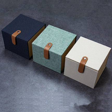 5pcs Small Gift Fabric Flap Box Exquisite Packaging and Storage Boxes Set