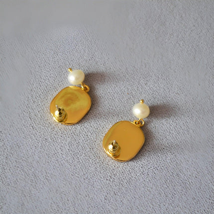 Vintage Rustic Chamomile Stud Earrings Floral Jewelry Women Elegant Accessories