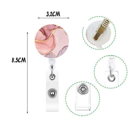 1-4X Retractable Nurse Badge Reel Clip Holder Students Doctor ID Card Holders - Aimall