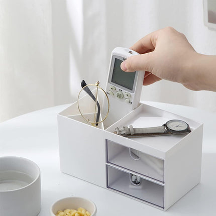 Multifunctional Desktop Organizer with Storage Drawer for Home Office Supplies