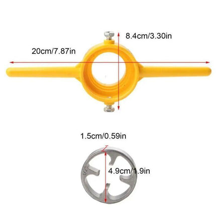 6Pcs Set Plumbing Water Pipe Die Plastic Maker Screw Die Pipe Thread Hand Tool
