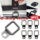 6PCS Black Heavy Duty Fixing Point Anchor Eye Tie Down Lashing Loop D-Ring Hook - Aimall