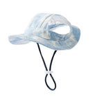 Adjustable Pet Hat with Cute Leaky Ears Sunscreen Fisherman Hat Four Seasons Use