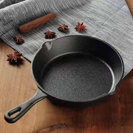 3X Non-stick Frying Pan Cast Iron Steak Skillet Round BBQ Grill Cookware Kitchen