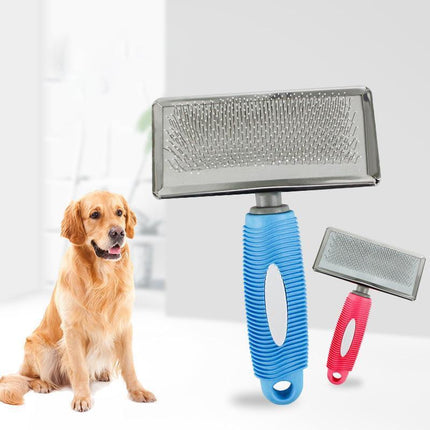 M Size Hair Shedding Grooming Trimmer Comb Brush Slicker Undercoat Rake Pet Dog Cat - Aimall