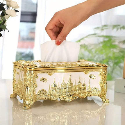 Small Napkin Tissue Box Creative Plastic Desktop Paper Holder Compact Design