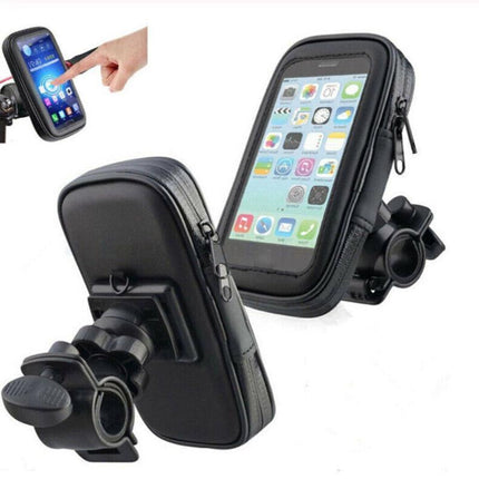 Waterproof Bicycle Bike Motorcycle Handlebar Mount Holder Case For Mobile Phone - Aimall