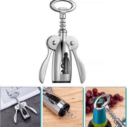 Bottle Opener Cork Screw Wine Bottle Opener Corkscrew winged corkscrew ZincAlloy