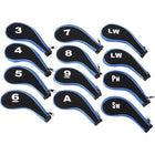 12Pcs Golf Head Cover Iron Putter Driver Headcover Protective Set Club Covers - Aimall