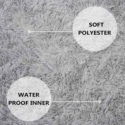 Dog Blanket Pet Cat Mat Puppy Warm Soft Plush Washable Reusable Calming Bed - Aimall