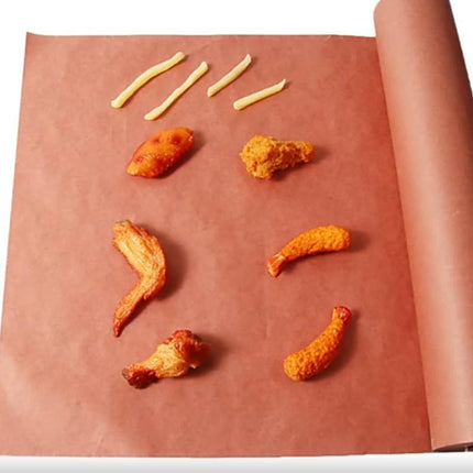 Pink Kraft Butcher  Roll Food Grade Oil absorbent paper for outdoor grilling Aimall