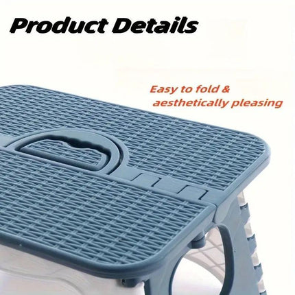 Household Folding Stool Plastic Small Portable Bench Chair for Home Office Use