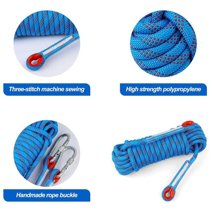 5 Sizes Outdoor Climbing Rope Nylon Safety Rope for Mountaineering Fire Escape