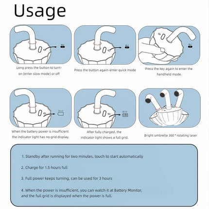 Automatic Self-Amusement Cat Toy Interactive Pet Teaser Toy for Cat Fun Playtime