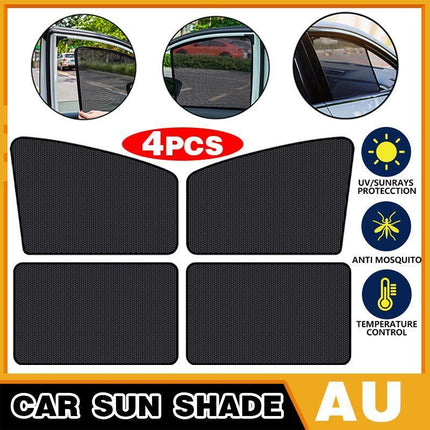 Magnetic Car Window Sun Shade UV Protection Front+Rear Side Window Curtain Cover - Aimall