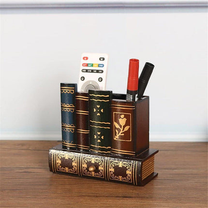 European Retro Pen Holder Creative Desktop Storage Box Office Decorations Gift
