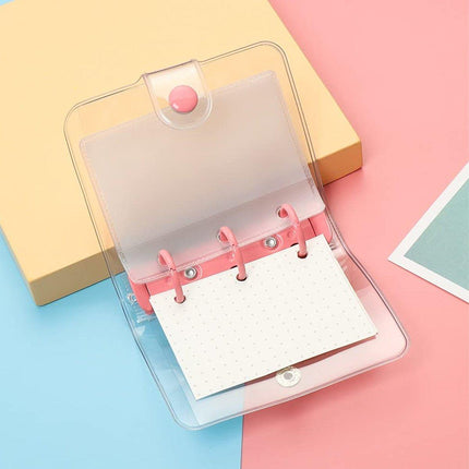 5pcs Flipbook Mini Transparent Case Handbook Notebook Protective Storage Case