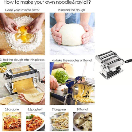 Manual Noodle Maker Dumpling Press Stainless Steel Noodle Machine Pasta Tool
